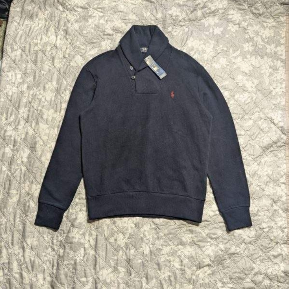 U.S. Polo Assn. Blue Crewneck Sweater with Classic Design